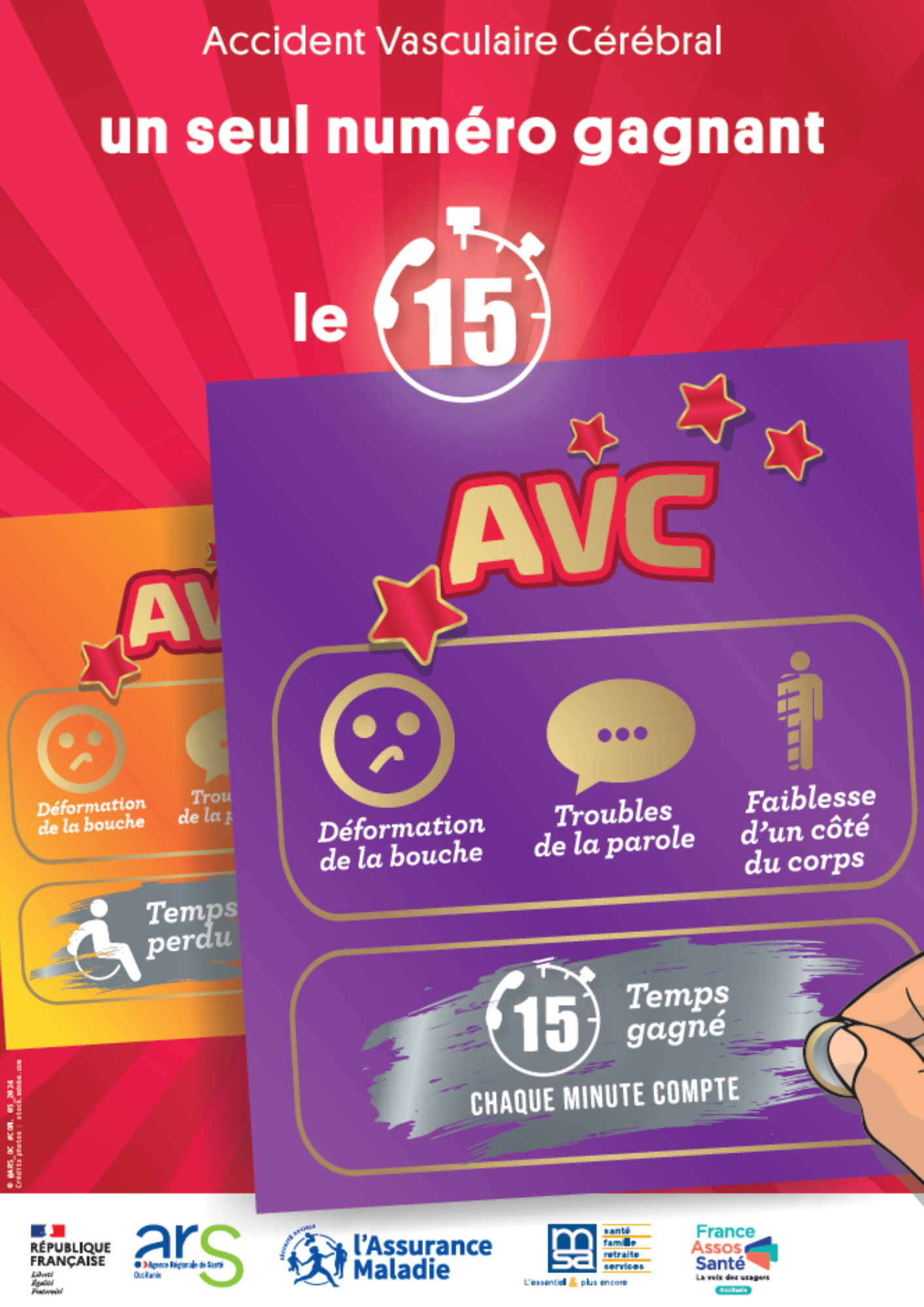 Campagne de prévention des AVC de l'ARS Occitanie Centre Hospitalier
